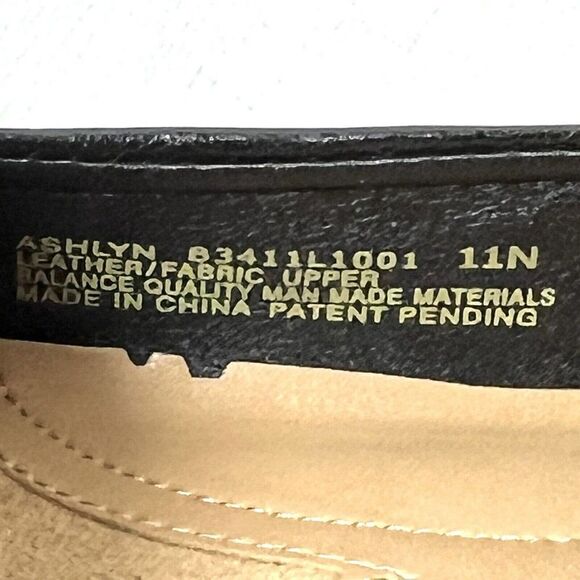 Naturalizer N5 Comfort Leather Wedge Womens 11N Black Classic Pumps Shoe Slip On - Picture 11 of 12